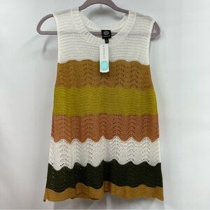Bobeau stitchfix xl Carmel sleeveless crochet sweater NWT see measurements